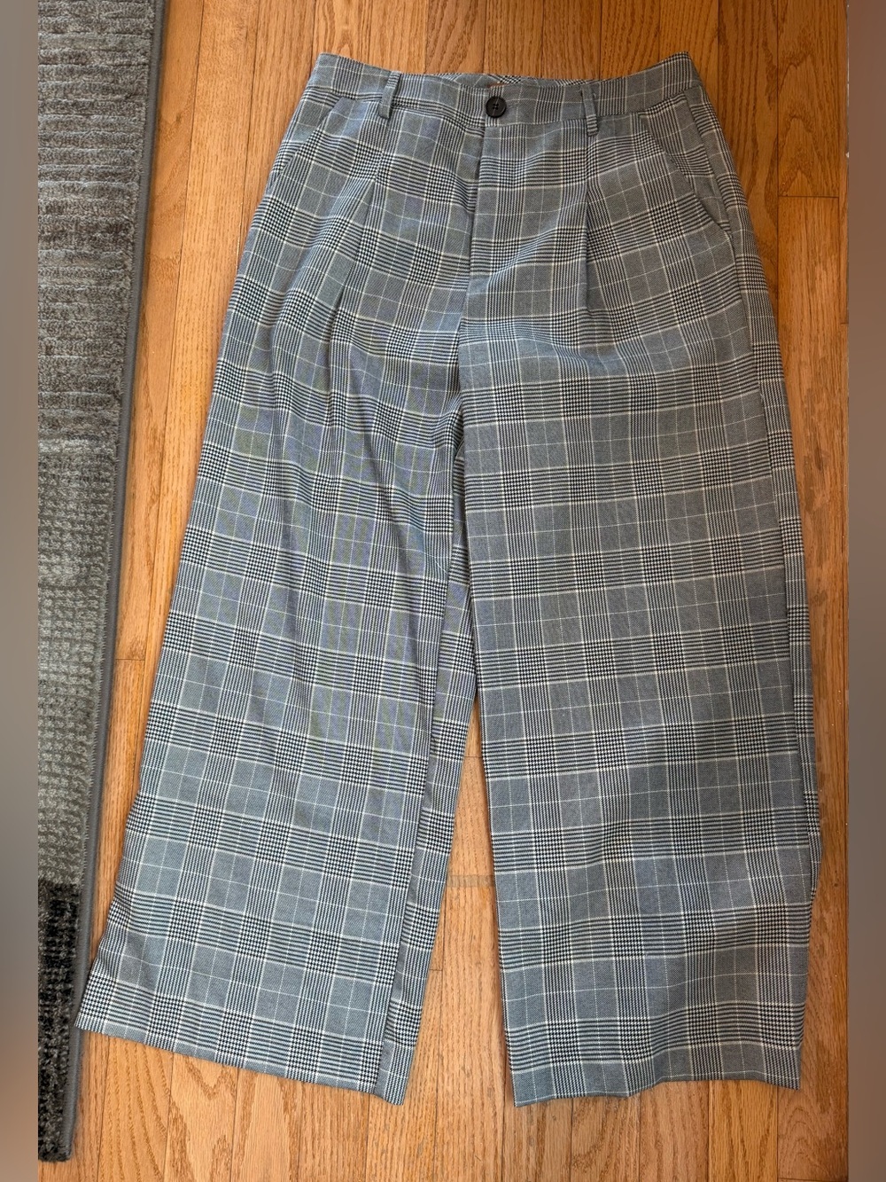 Women's Plaid Wide Leg Pants size medium